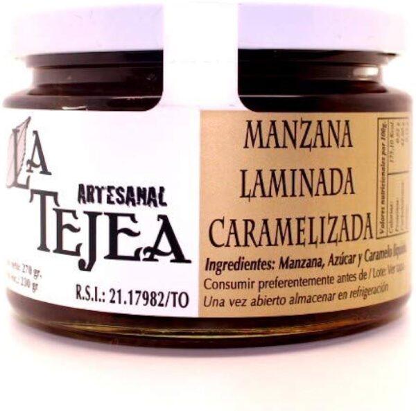 Manzana Laminada Caramelizada La Tejea 270 gr