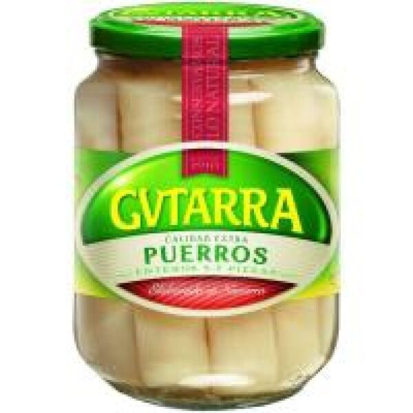 Puerros Enteros Grandes Calidad Extra Gutarra 660 gr