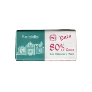 Tableta Chocolate Roncesvalles 80% cacao 125 gr