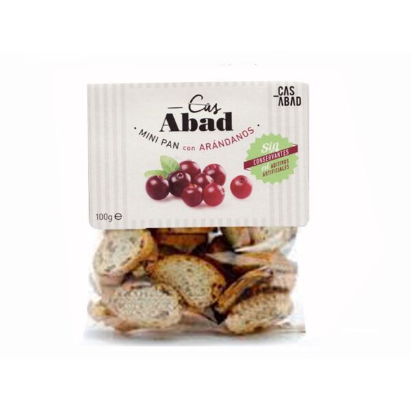 Mini Pan Arándanos, Abad 100 gr