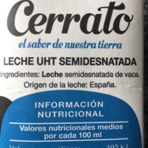 Leche Semidesnatada Cerrato 1 L